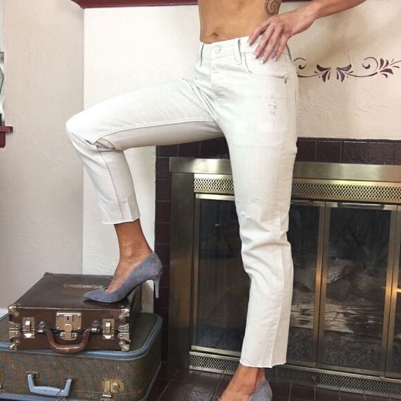 NWT ASOS distressed denim white wash denim jeans - Picture 2 of 8